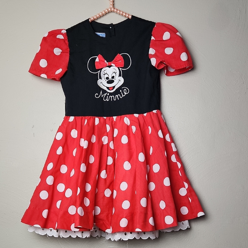 Vintage Minnie Mouse Disney Dress Character Costume 6X XS Polkadot